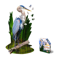 I Am Blue Heron 300 Piece Bird Shaped Jigsaw Puzzle Madd Capp