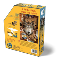 I Am Blue Wolf 550 Piece Head Shaped Jigsaw Puzzle Madd Capp - BIG FRENCHIES