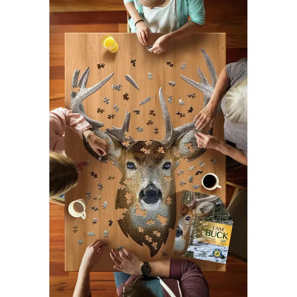 I Am Buck 550 Piece Head Shaped Jigsaw Puzzle Madd Capp - BIG FRENCHIES