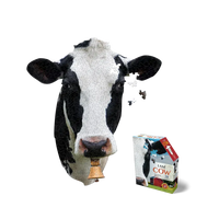 I Am Cow 300 Piece Head Shaped Jigsaw Puzzle Madd Capp
