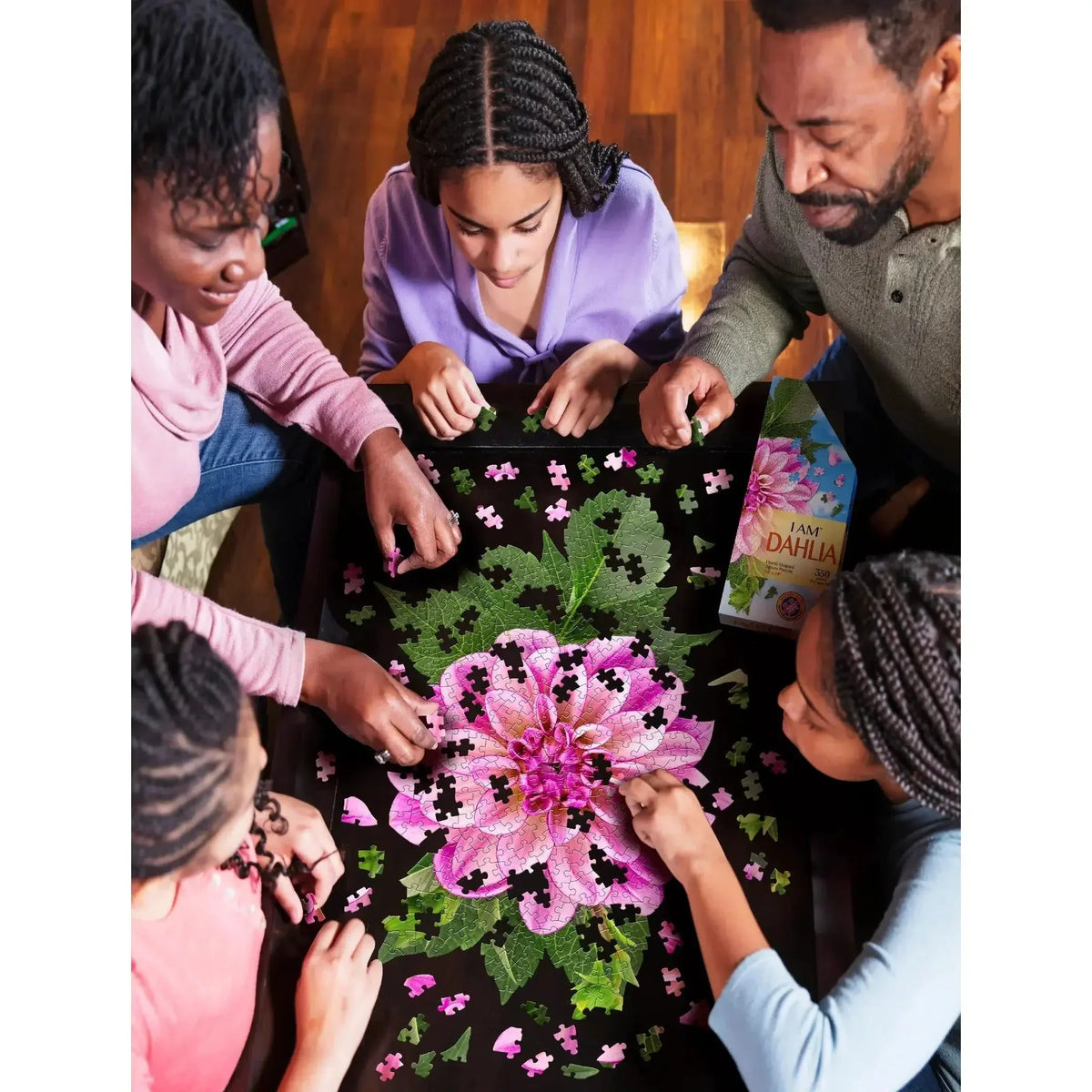 I Am Dahlia 350 Piece Floral Shaped Jigsaw Puzzle Madd Capp - BIG FRENCHIES