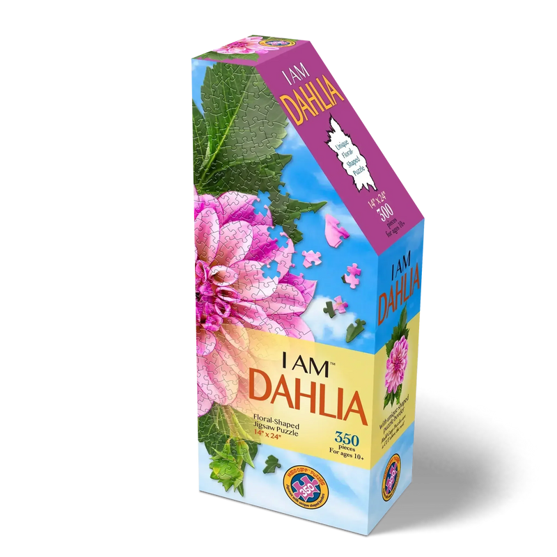 I Am Dahlia 350 Piece Floral Shaped Jigsaw Puzzle Madd Capp - BIG FRENCHIES
