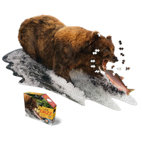 I Am Grizz 1000 Piece Animal Shaped Jigsaw Puzzle Madd Capp