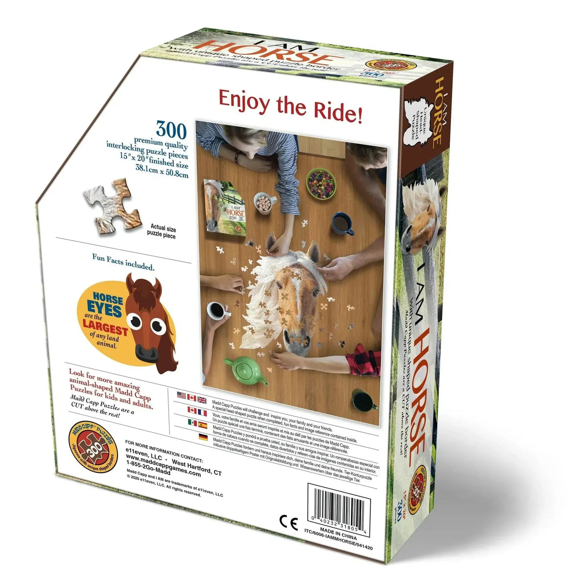 I Am Horse 300 Piece Head Shaped Jigsaw Puzzle Madd Capp - BIG FRENCHIES