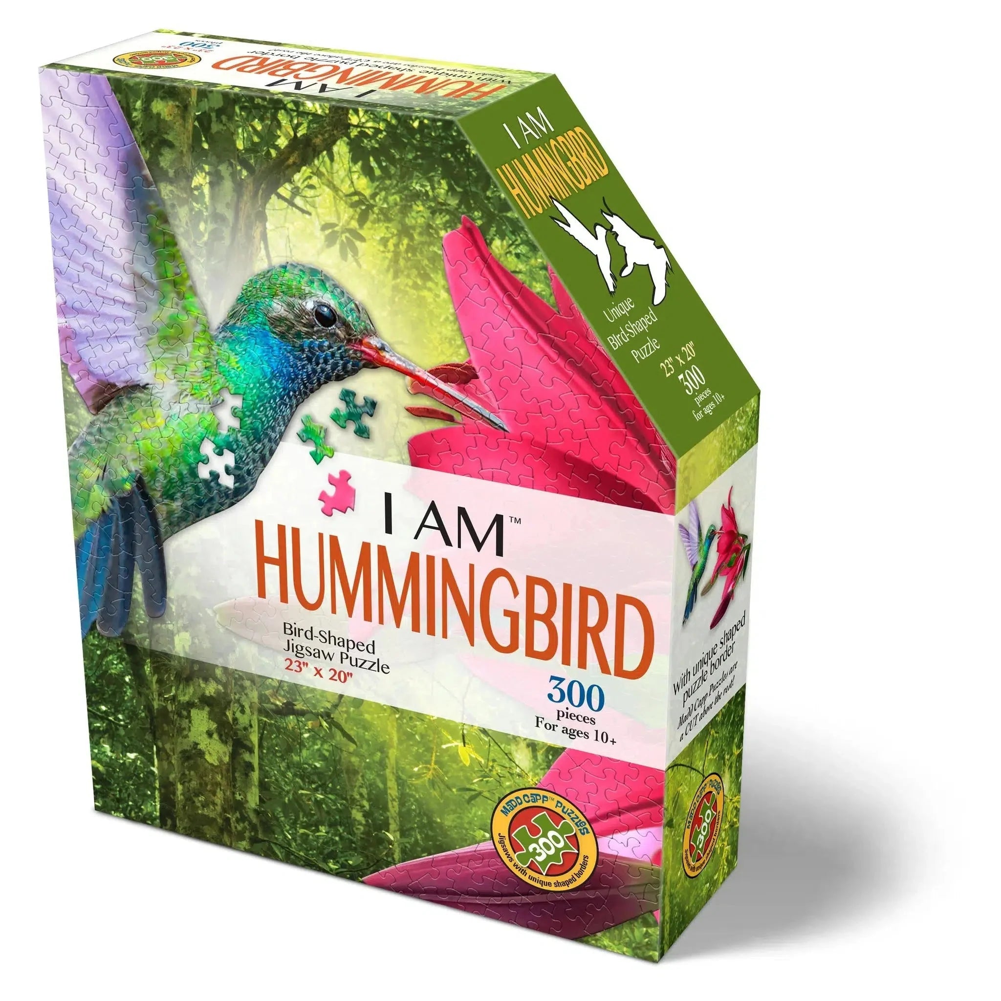 I Am Hummingbird 300 Piece Bird Shaped Jigsaw Puzzle Madd Capp