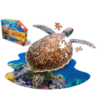 I Am Lil' Sea Turtle 100 Piece Animal Shaped Jigsaw Puzzle Madd Capp