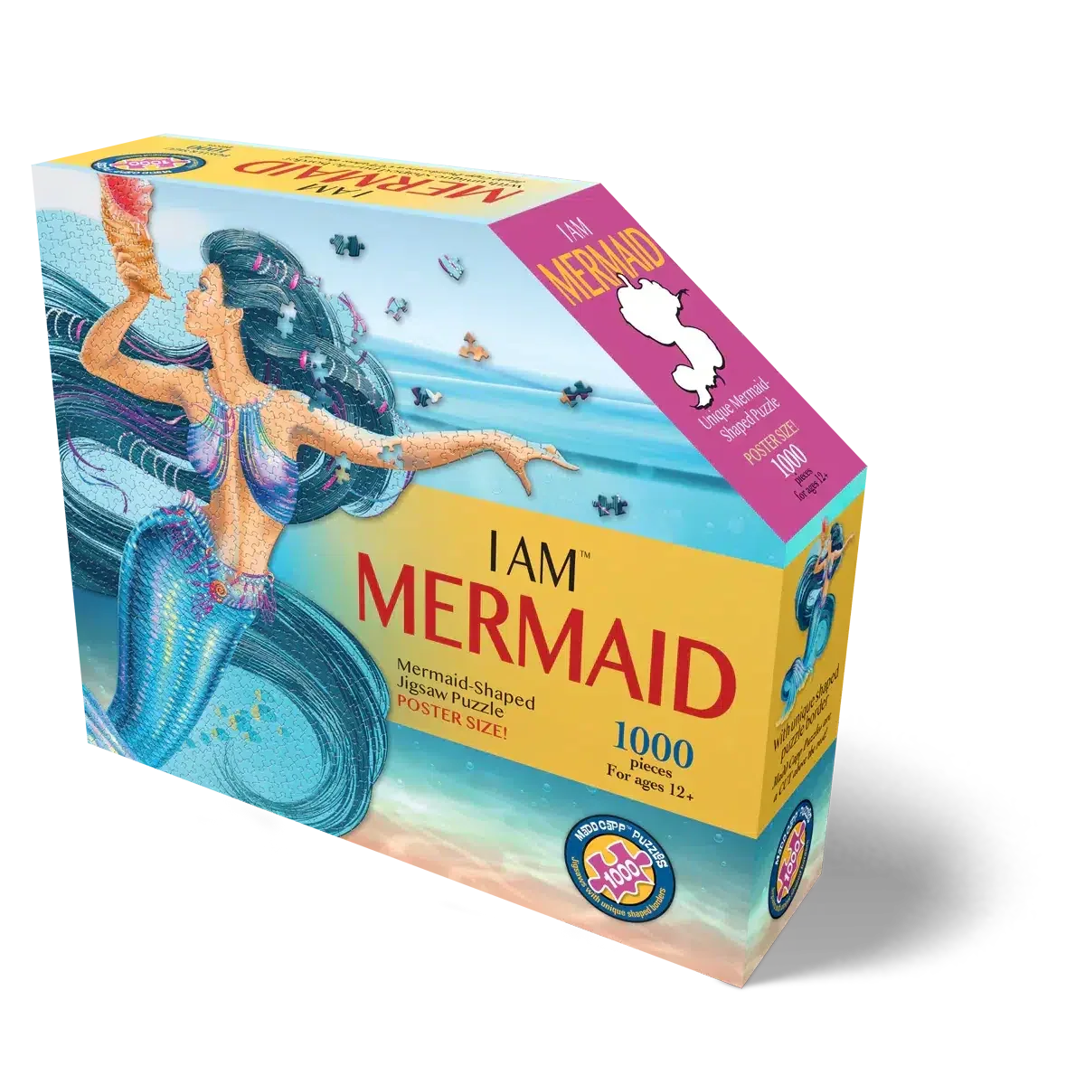 I Am Mermaid 1000 Piece Unique Shaped Jigsaw Puzzle Madd Capp - BIG FRENCHIES