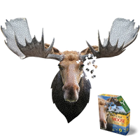 I Am Moose 700 Piece Head Shaped Jigsaw Puzzle Madd Capp