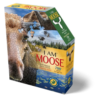 I Am Moose 700 Piece Head Shaped Jigsaw Puzzle Madd Capp