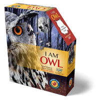 I Am Owl 550 Piece Head Shaped Jigsaw Puzzle Madd Capp