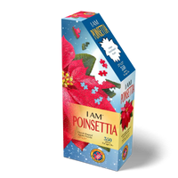 I Am Poinsettia 350 Piece Floral Shaped Jigsaw Puzzle Madd Capp
