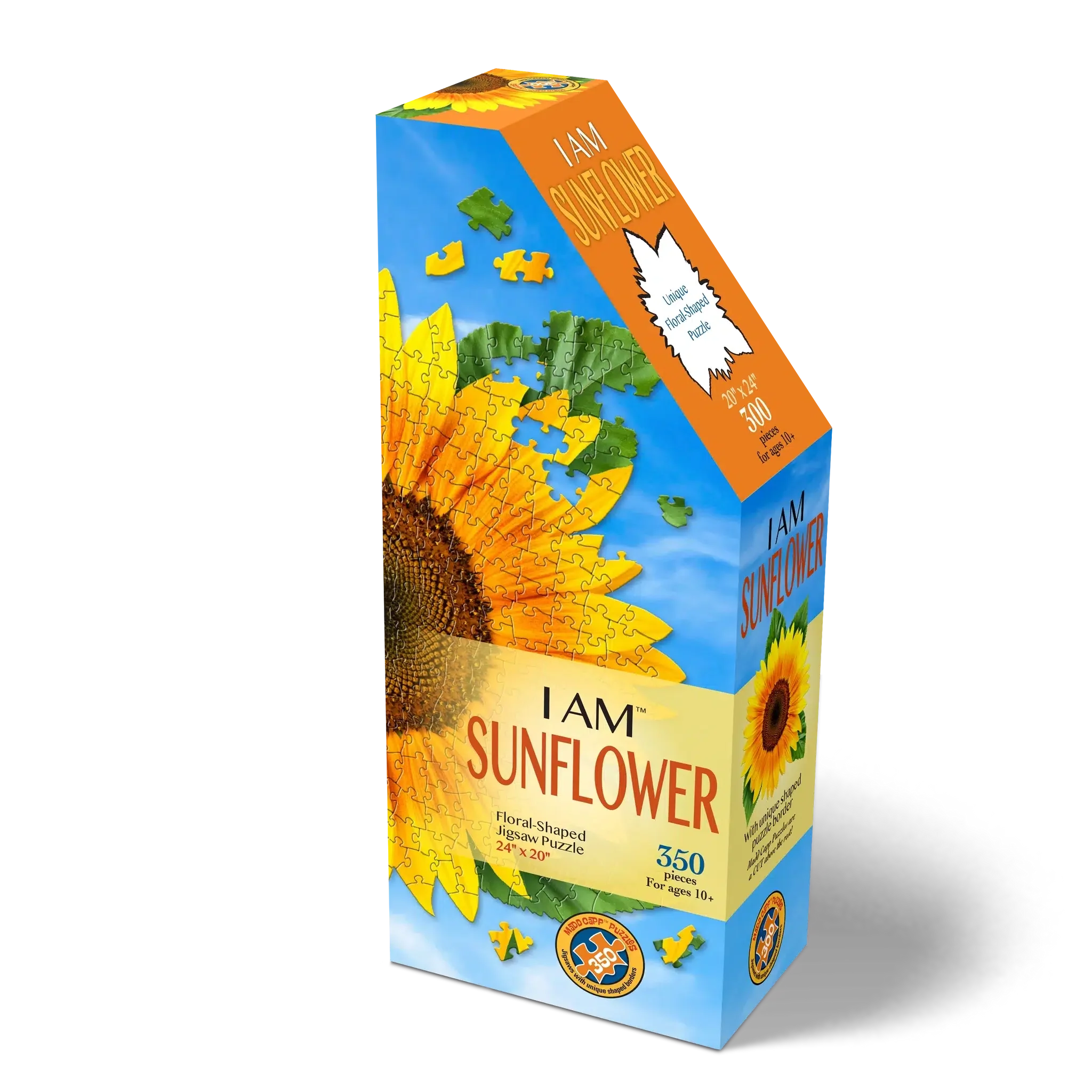 I Am Sunflower 350 Piece Floral Shaped Jigsaw Puzzle Madd Capp