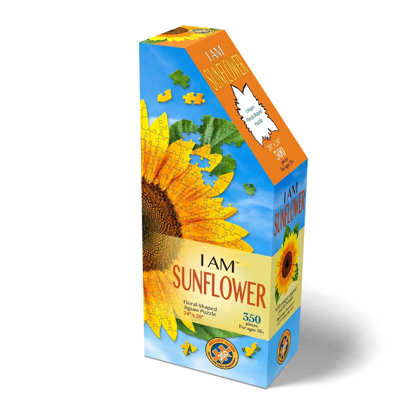 I Am Sunflower 350 Piece Floral Shaped Jigsaw Puzzle Madd Capp - BIG FRENCHIES
