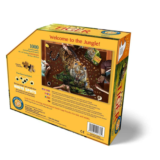 I Am Tiger 1000 Piece Animal Shaped Jigsaw Puzzle Madd Capp - BIG FRENCHIES