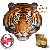 I Am Tiger 550 Piece Head Shaped Jigsaw Puzzle Madd Capp