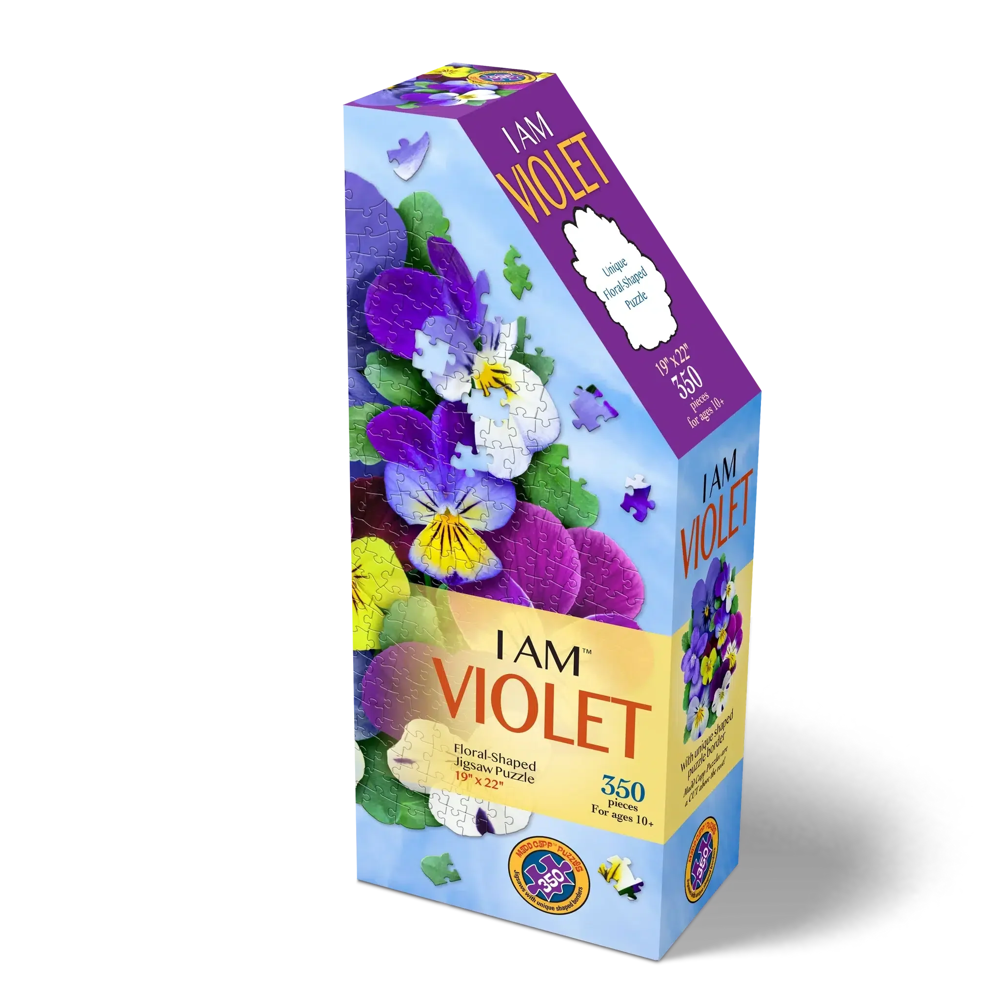 I Am Violet 350 Piece Floral Shaped Jigsaw Puzzle Madd Capp