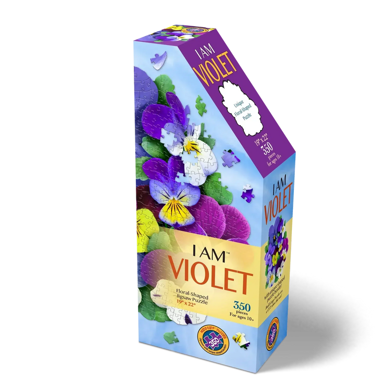 I Am Violet 350 Piece Floral Shaped Jigsaw Puzzle Madd Capp - BIG FRENCHIES
