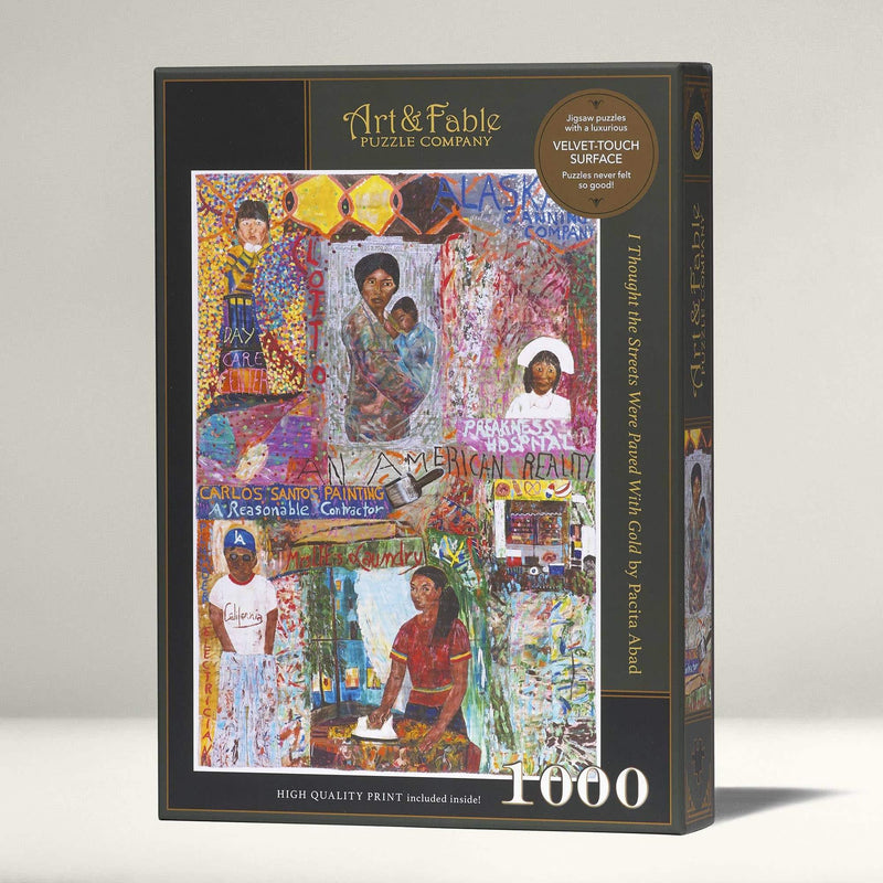 I thought the Streets Were Paved with Gold 1000 Piece Premium Jigsaw Puzzle Art & Fable - BIG FRENCHIES