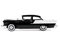 1957 Chevrolet One-Fifty Sedan Black and White 1/64 Diecast Model Car by IXO Models