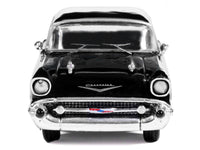 1957 Chevrolet One-Fifty Sedan Black and White 1/64 Diecast Model Car by IXO Models