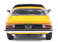 1976 Chevrolet Camaro Rally Sport Black and Yellow with Red Stripes 1/64 Diecast Model Car by IXO Models