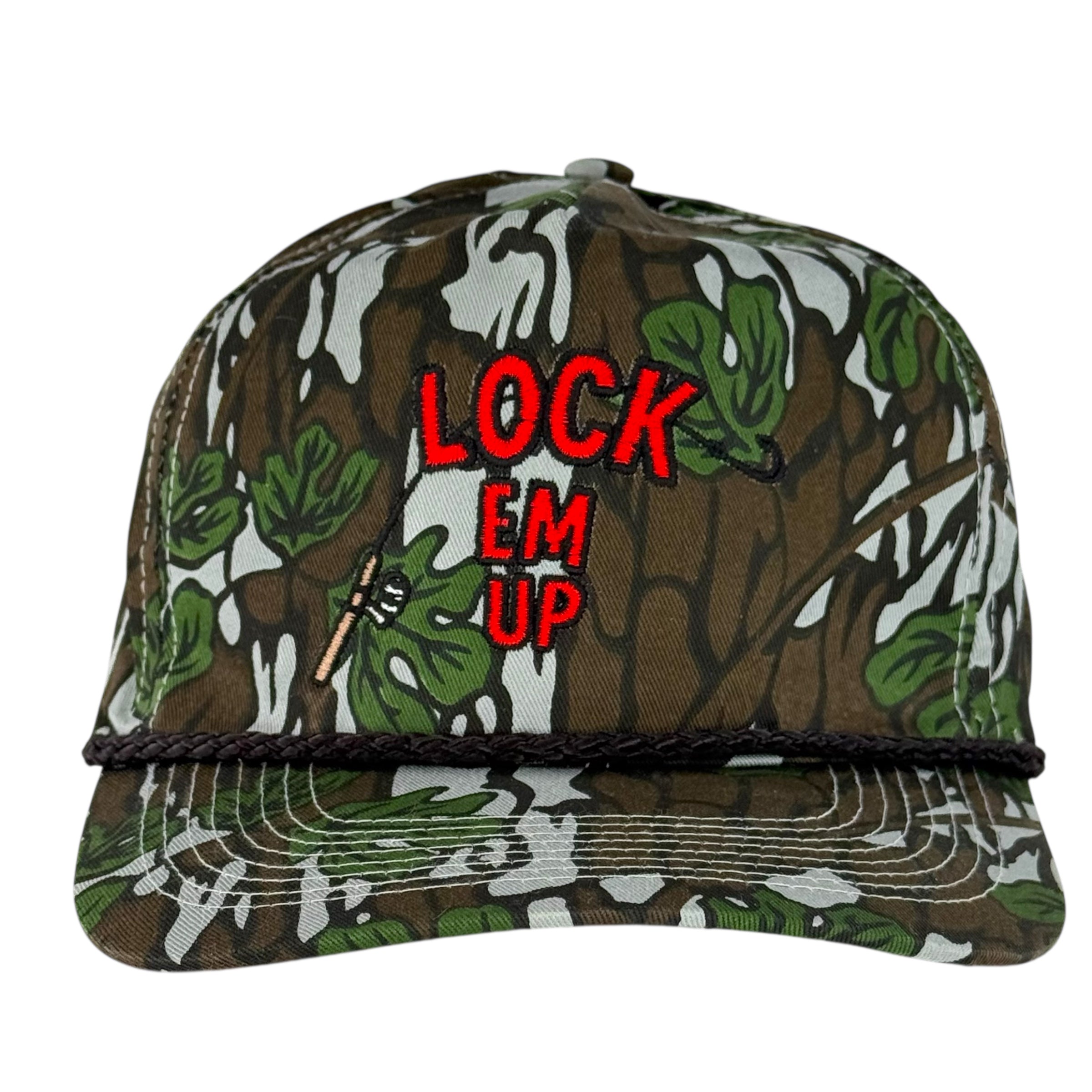 Lock Em Up Hat Custom Embroidered
