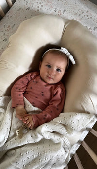 Oat Ribbed Baby Lounger Cover - BIG FRENCHIES