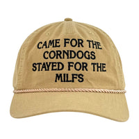 Came For The Corndogs Custom Embroidered Hat