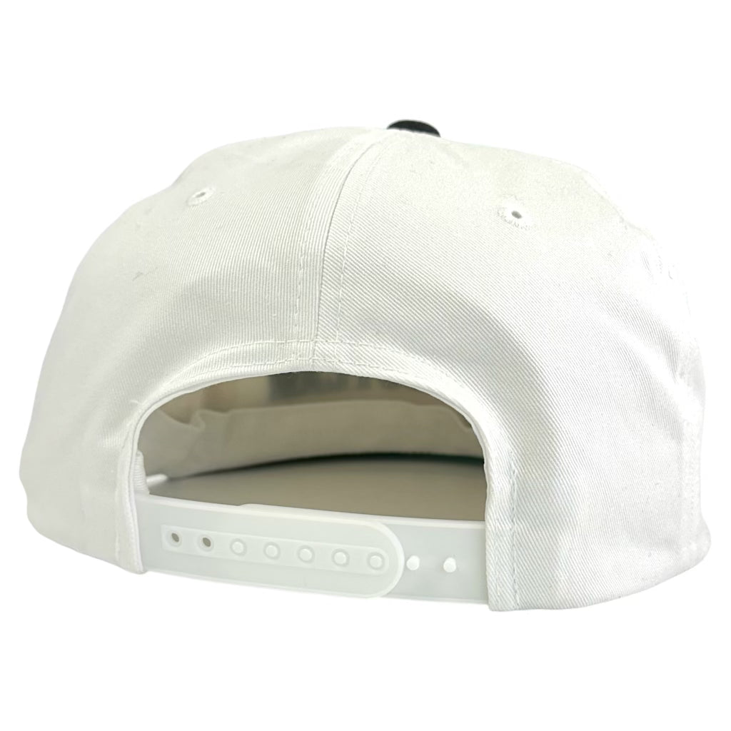Raise Hell Outlaw Black/white snapback custom embroidered