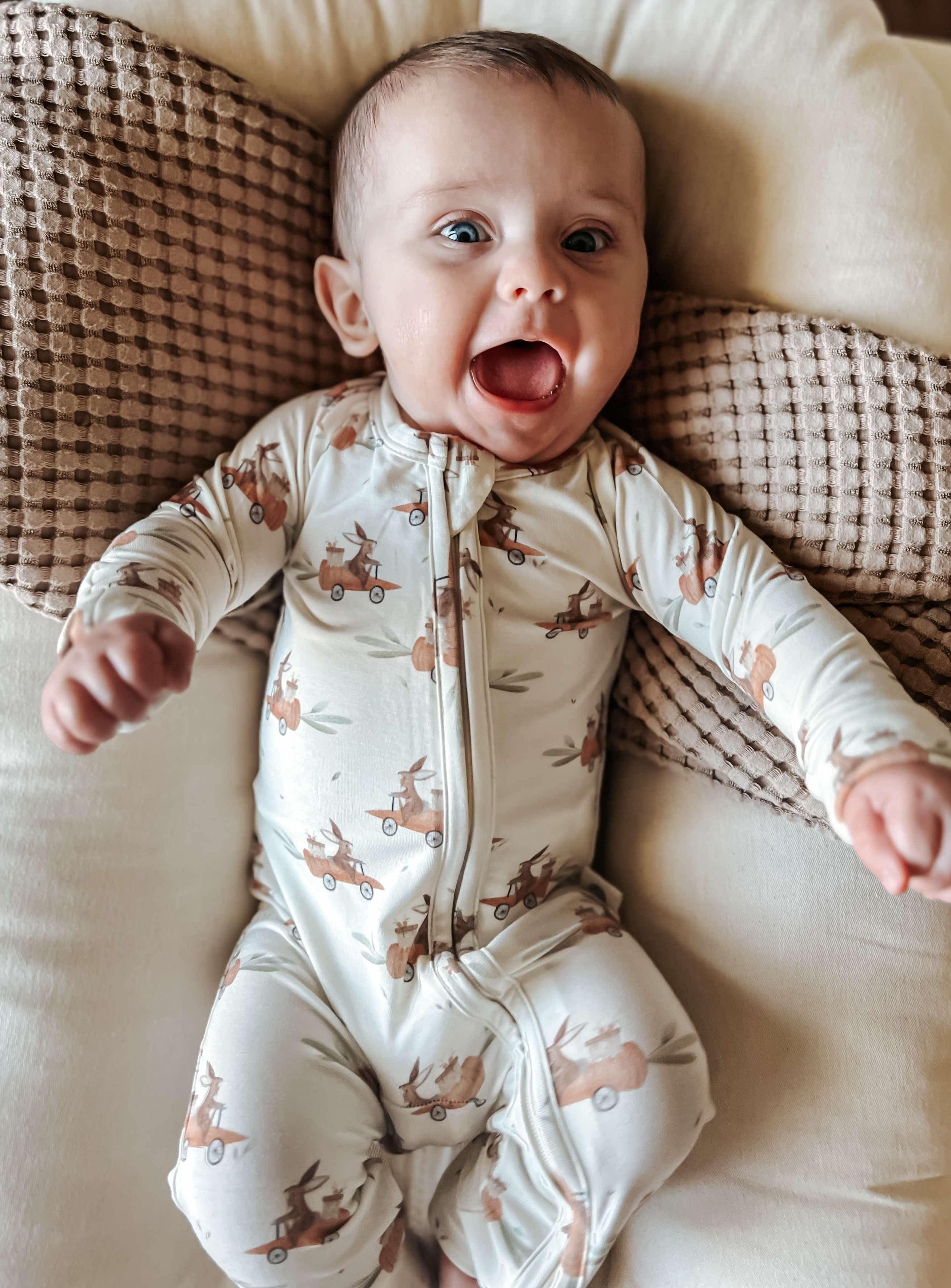 Cottontail Cruisers Modal Zippy Pajamas - BIG FRENCHIES