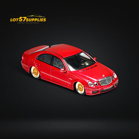 MK Model Mercedes-Benz E63 AMG W211 Lowered Red 1:64