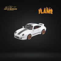 Flame Model Porsche 911 Gunther Werks 400R White 1:64