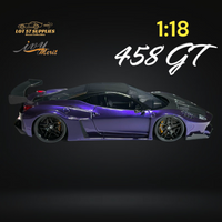 IVY MERIT Ferrari 458 GT Purple LBWK 1:18 Scale