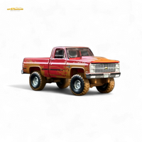 Auto World 1983 Chevrolet Silverado K10 4x4 Muddy Lifted 1:64