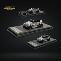 HKM Model VW Beetle Convertible Grey Shark Mouth 1:64