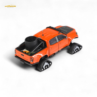 GCD Toyota Tacoma Orange Red 3PMSF Tires 1:64