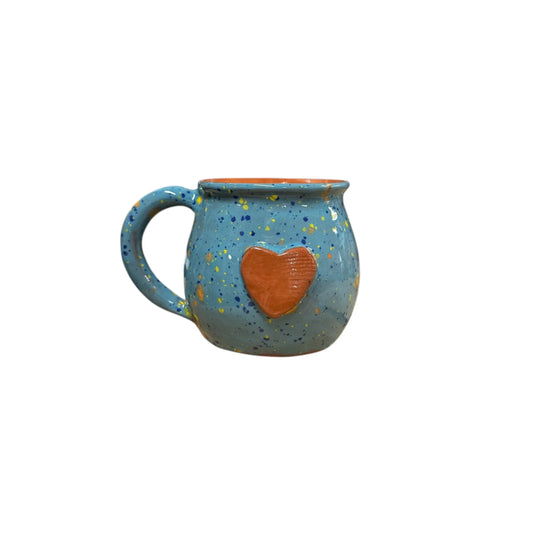 Calliope Heart Mug - Blue Confetti - BIG FRENCHIES