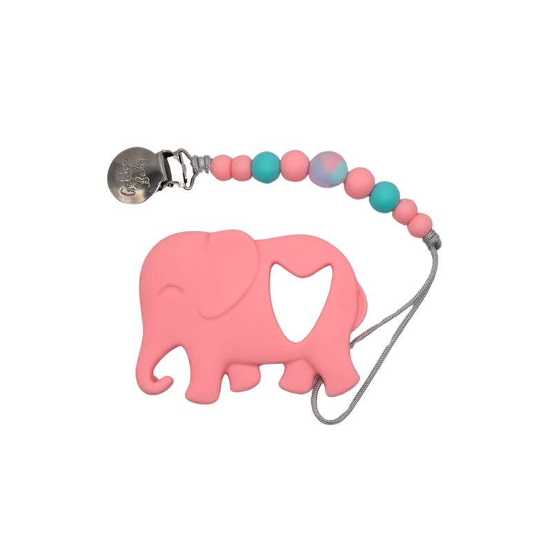 Elephant Teether Set // Pink - BIG FRENCHIES