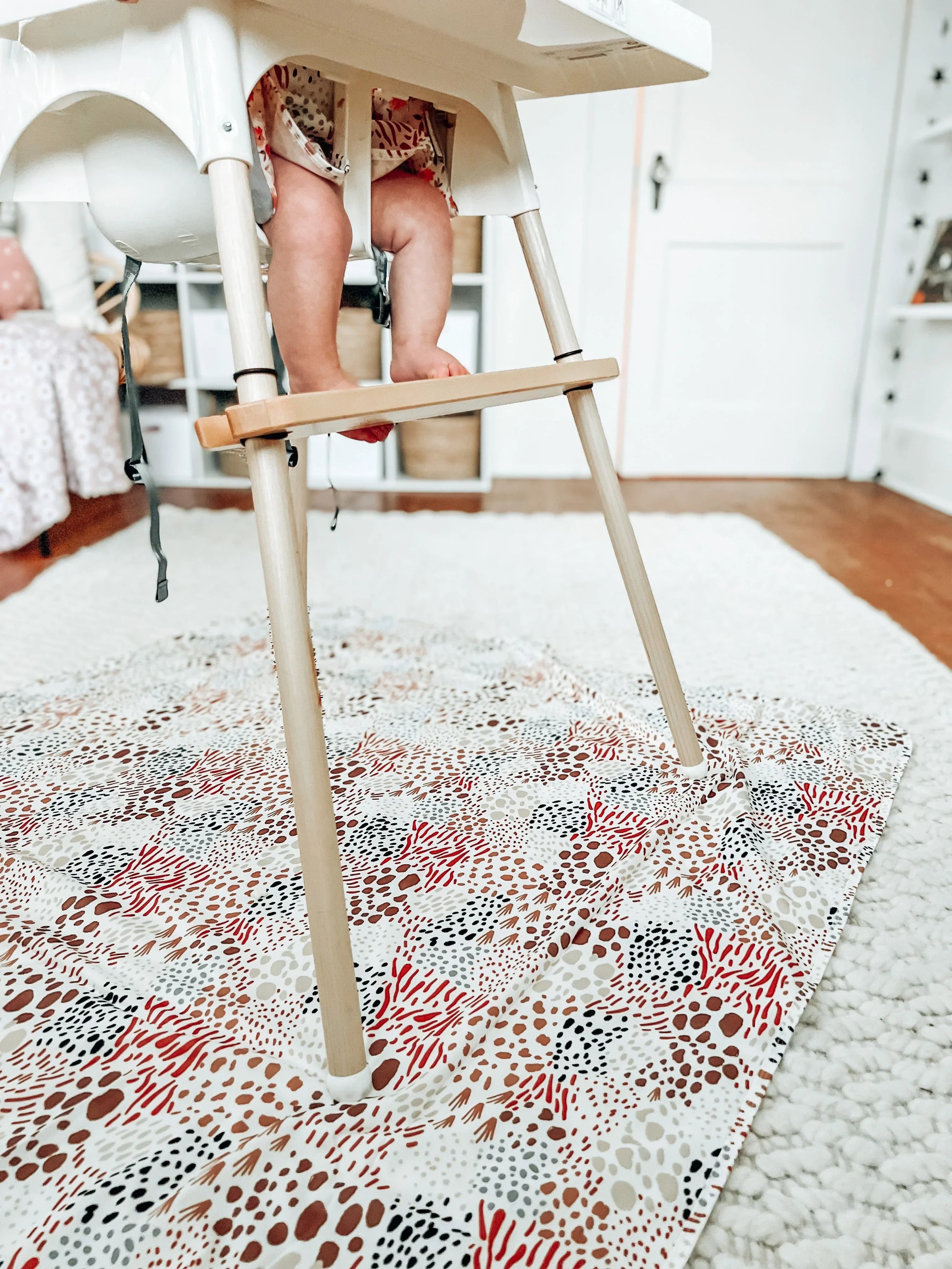 Wild Splash Mat - A Waterproof Catch-All for Highchair Spills and More! - BIG FRENCHIES