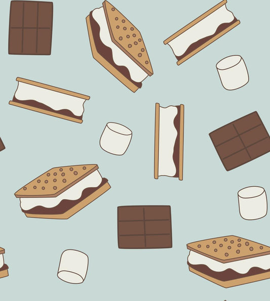 S'more to Love (Crib Sheet) - Blue - BIG FRENCHIES