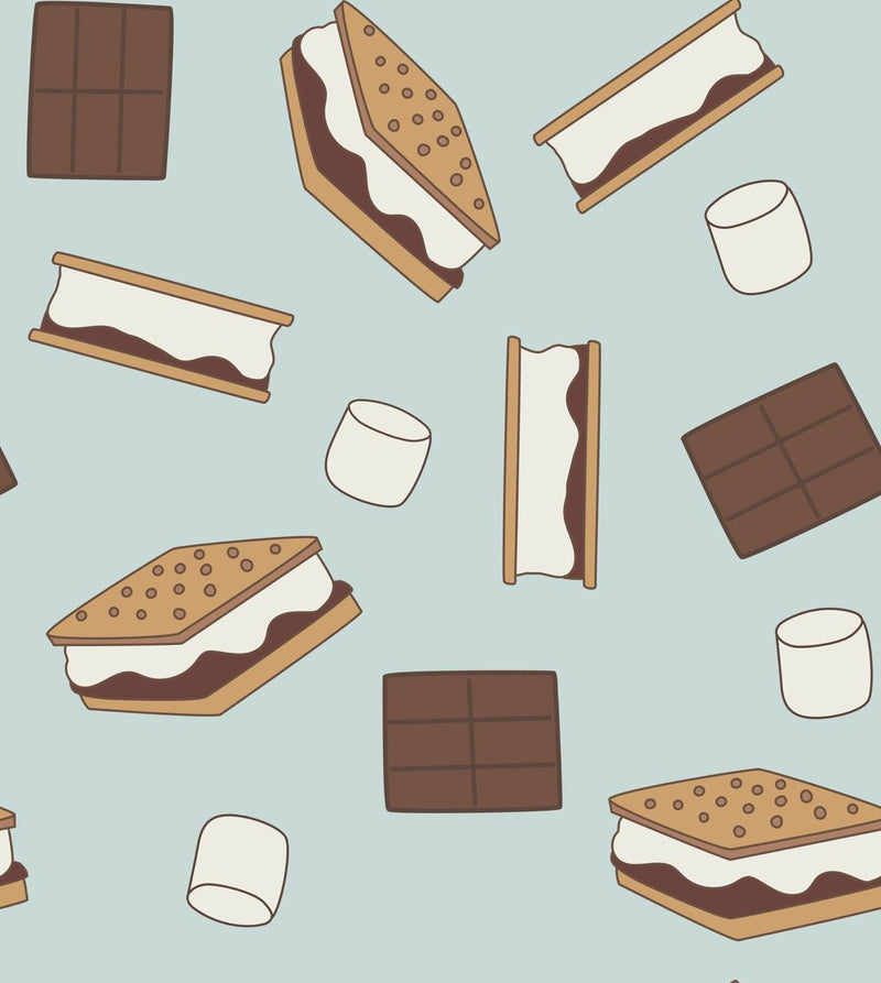 S'more to Love (Crib Sheet) - Blue - BIG FRENCHIES