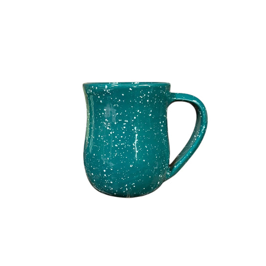 Handmade Mug - Speckled Teal Next Time - BIG FRENCHIES