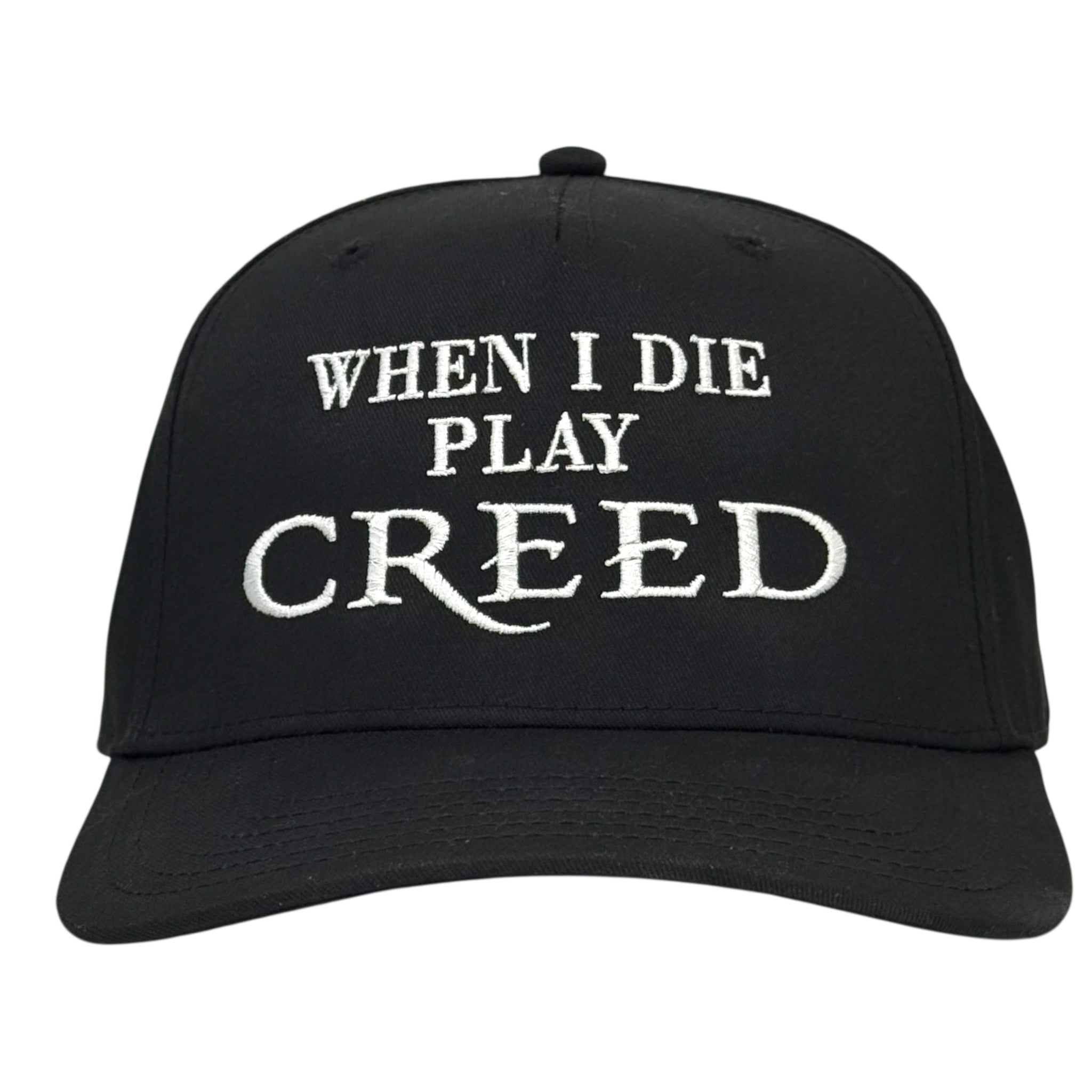 When I Die Play Hat Funny Custom Embroidered Dad Cap