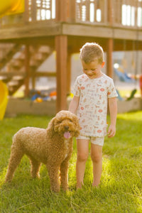 Beach Pawty 2pc Bamboo Pajamas - BIG FRENCHIES