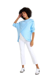 Let Loose Crossover Long Sleeve Maternity/Nursing Knit Top - BIG FRENCHIES