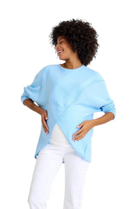 Let Loose Crossover Long Sleeve Maternity/Nursing Knit Top - BIG FRENCHIES