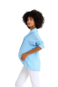 Let Loose Crossover Long Sleeve Maternity/Nursing Knit Top - BIG FRENCHIES
