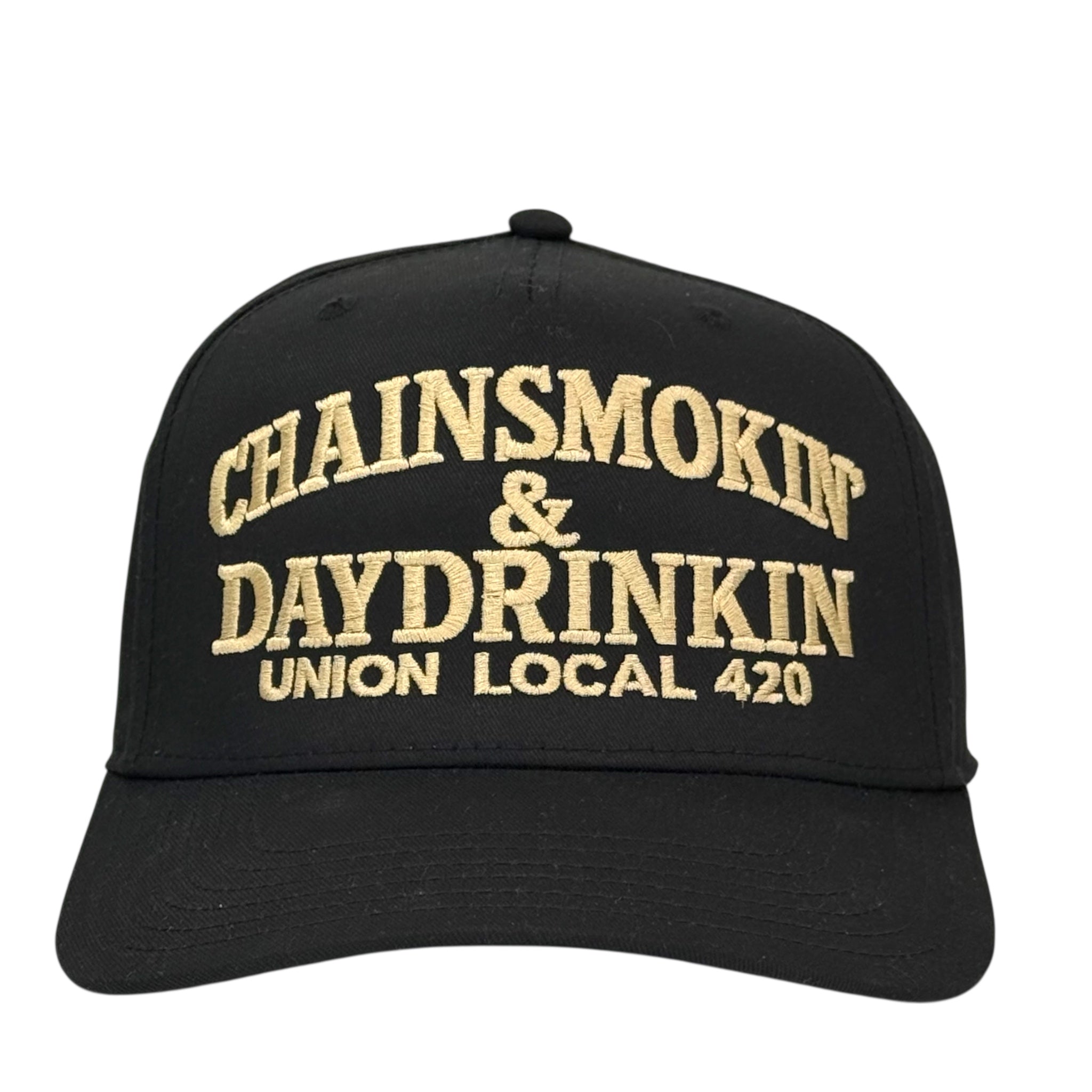 ChainSmokin & Day Drinkin Hat Custom Embroidered