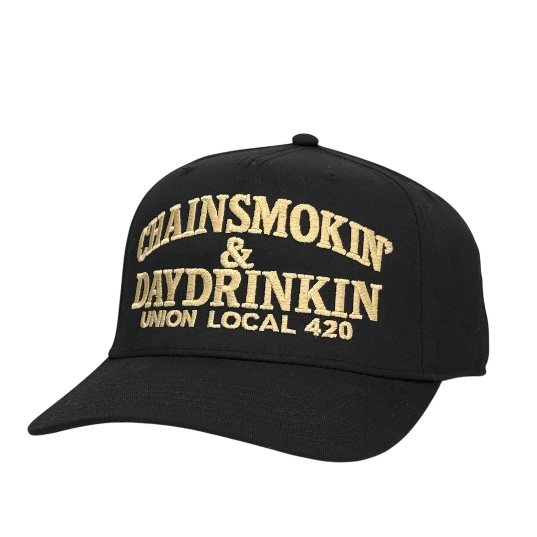 ChainSmokin & Day Drinkin Hat Custom Embroidered