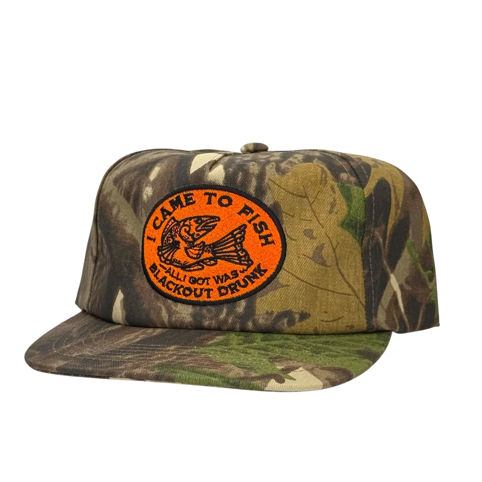 I Came to Fish Camo Hat Custom Embroidered